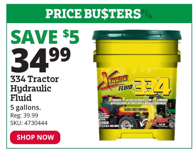 334 Tractor Hydraulic Fluid, 5 Gallon - 565950