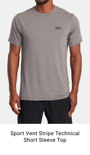 Sport Vent Stripe Technical Short Sleeve Top