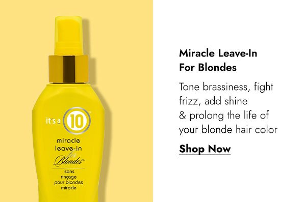 MIRACLE LEAVE-IN FOR BLONDES - SHOP NOW
