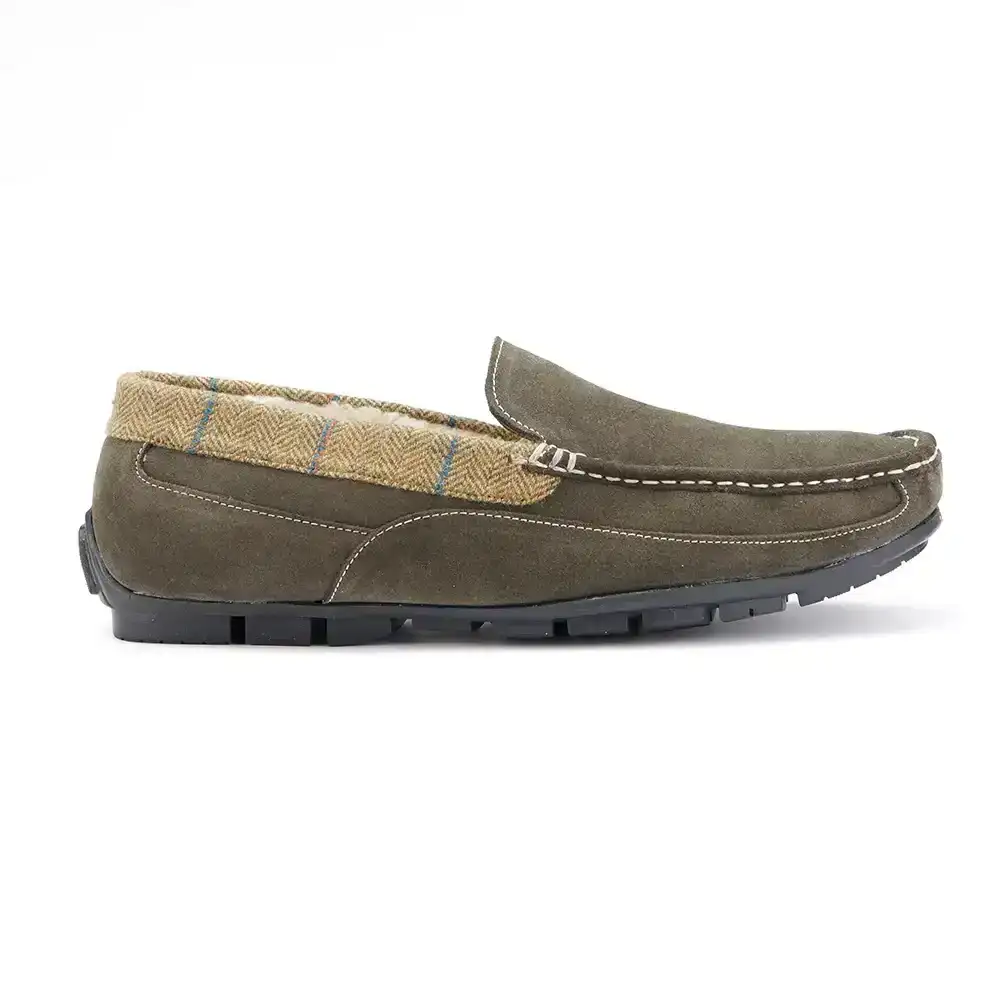 Image of Suede Moccasin – Tweed