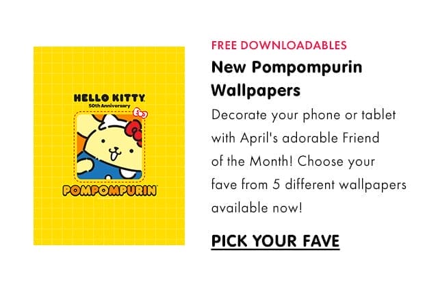 FREE DOWNLOADABLES | New Pompompompurin Wallpapers | Decorate your phone or tablet with April's adorable Friend of the Month! Choose your fave from 5 different wallpapers available now! | PICK YOUR FAVE