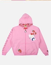 Hello Kitty x Dumbgood Zip Up Hoodie (50th Anniv.)