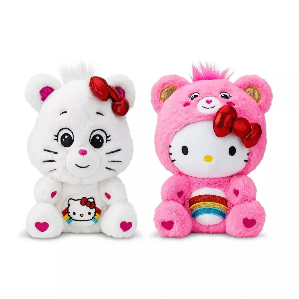 Image of Hello Kitty x Care Bears 2-pc Boxed Plush Set