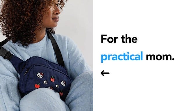 For the practical mom. Image of the Baggu Embroidered Fanny Pack.