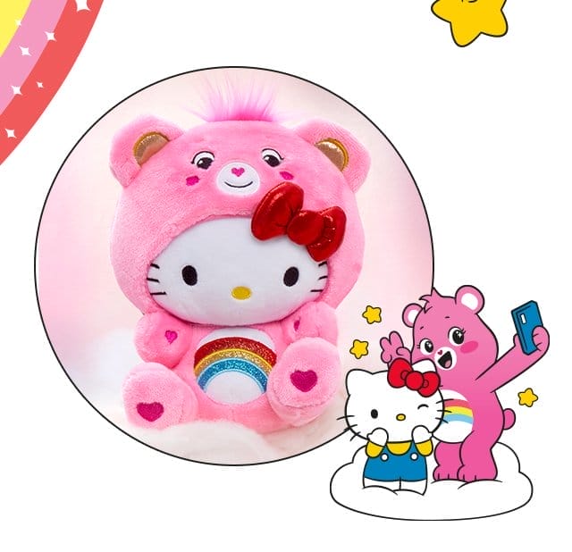 Image of Hello Kitty as Cheer Bear.