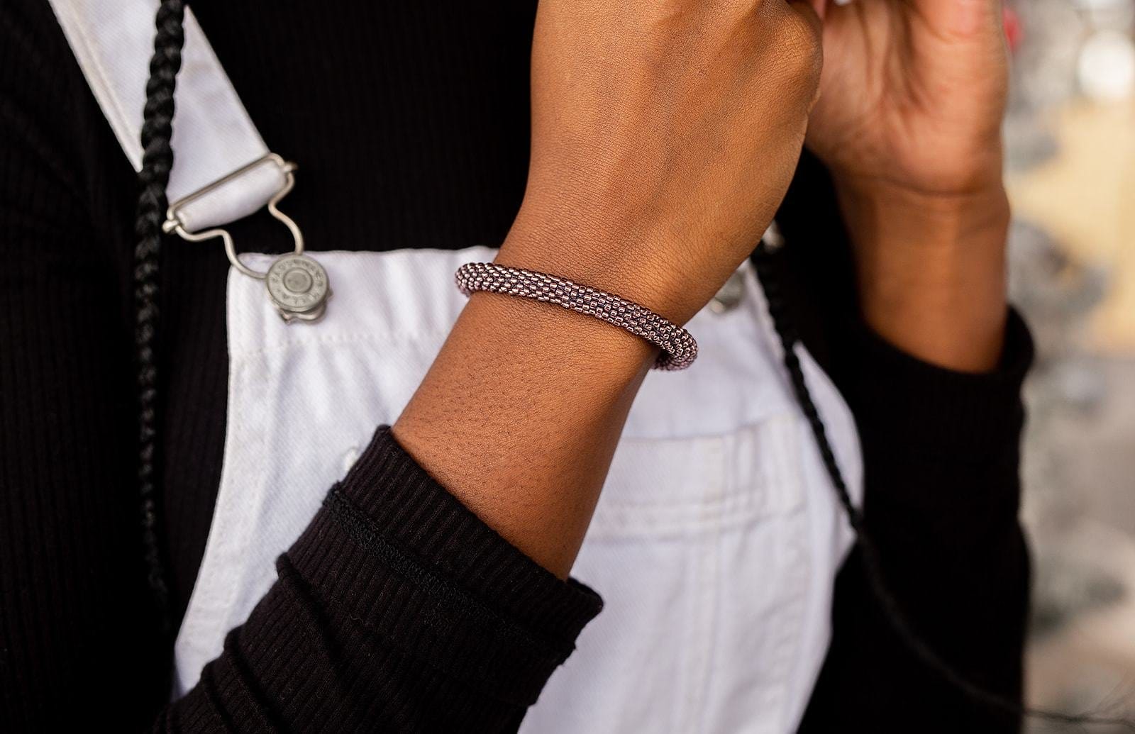 GLASS BEADED MEDIATION BRACELET