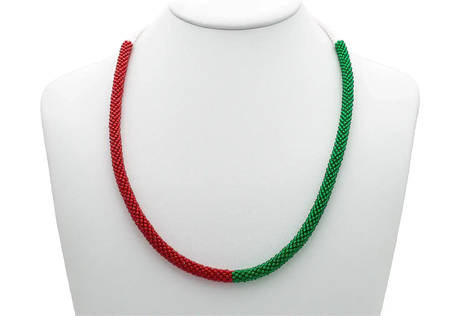 Image of Christmas Necklace | Glass Bead Necklace