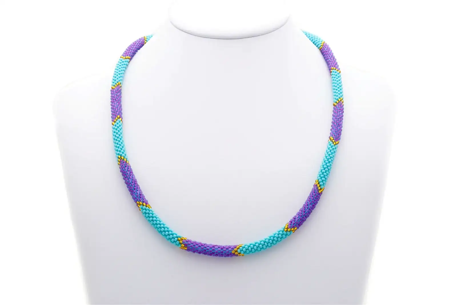 Image of Mermaid Scales Necklace | Glass Bead Necklace