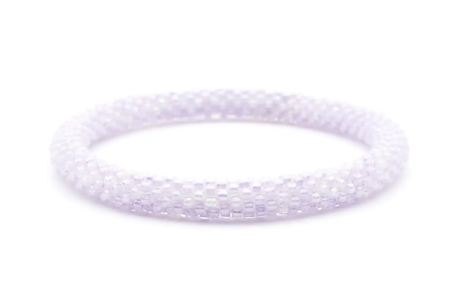 Image of Light Lilac Anklet | Glass Bead Anklet