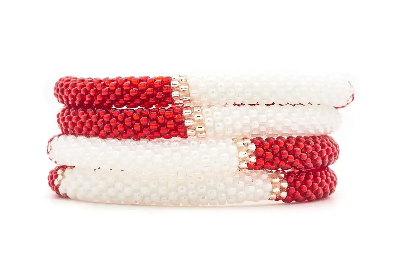 Image of Red and White Harmony Bracelet