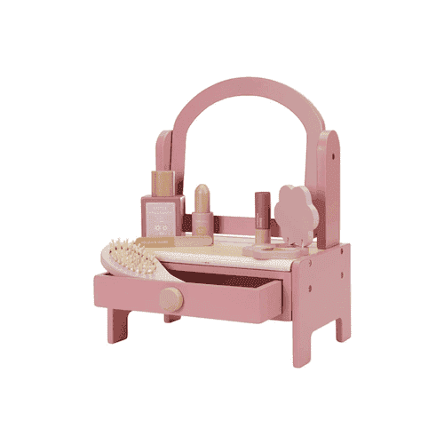 Little Dutch Wooden Vanity Table - Pink