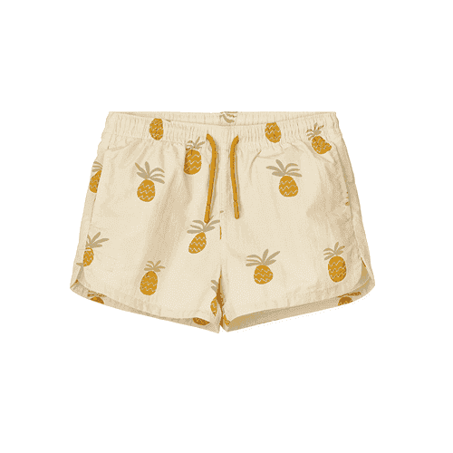 Liewood Aiden Printed Board Shorts - Pineapples / Cloud Cream