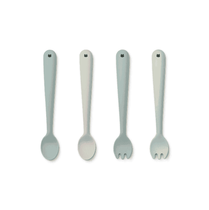 Liewood Shea Feeding Set - Dusty Mint Multi Mix (Pack-4)