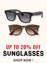 Shop Sunglasses sale. Up to 20% off.