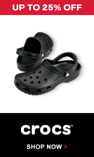 Shop Crocs sale. Up to 25% off.