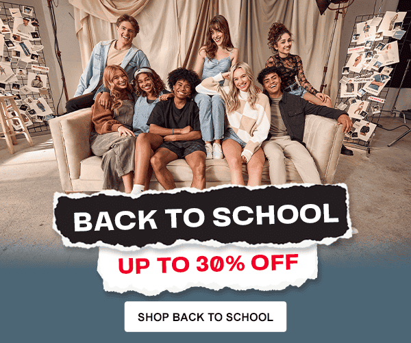 Shop Back to School Up to 30% off