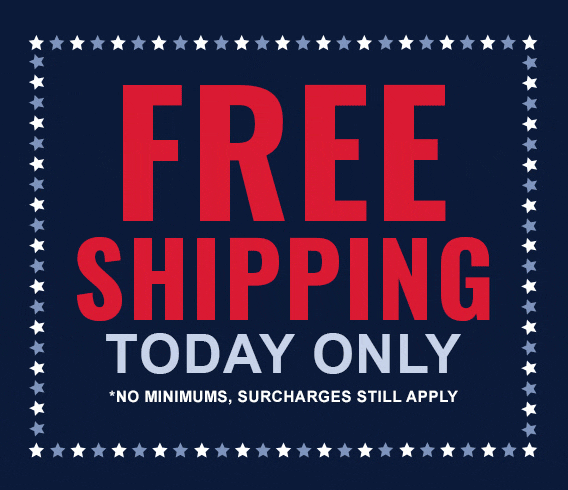Free Shipping today only