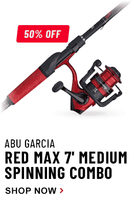 Shop Abu Garcia Red Max 7' Medium Spinning Combo