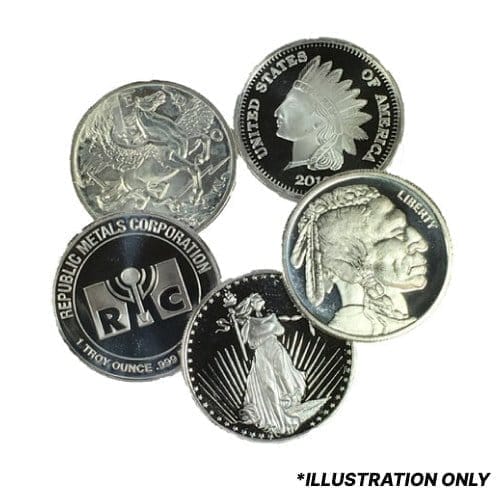Image of 1 oz Silver Rounds - Design Our Choice