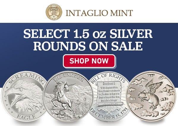 Select Intaglio Mint Silver Rounds On Sale