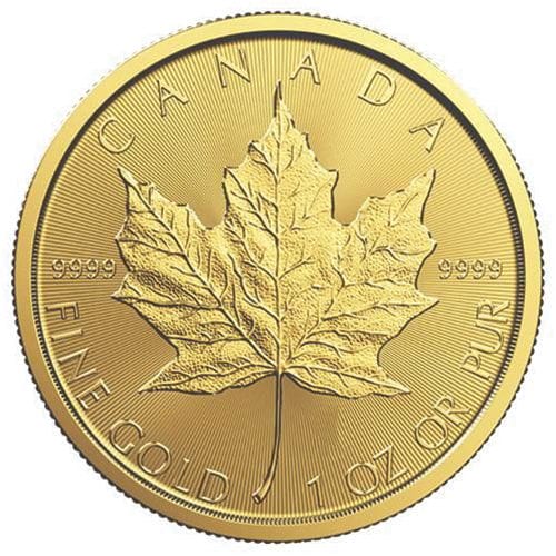 Image of 1 oz Canadian Gold Maple Leaf Coins<br>Random Year