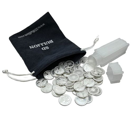 Image of Mini Stacker Bag<br>50 x 1/10 oz SD Bullion Silver Freedom Rounds