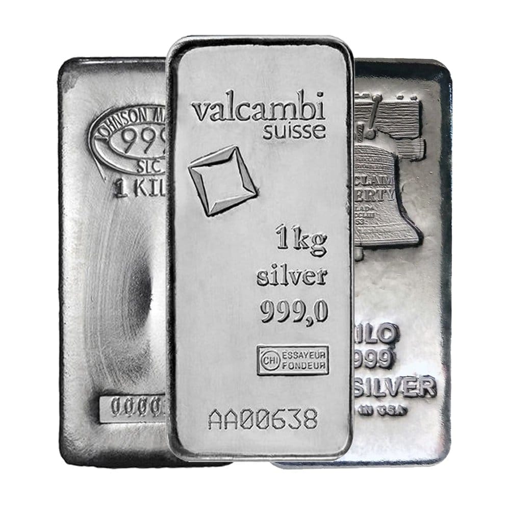 Image of 1 Kilo Silver Bars - Design Our Choice