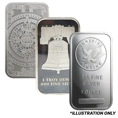 Image of 1 oz Silver Bars - Design Our Choice