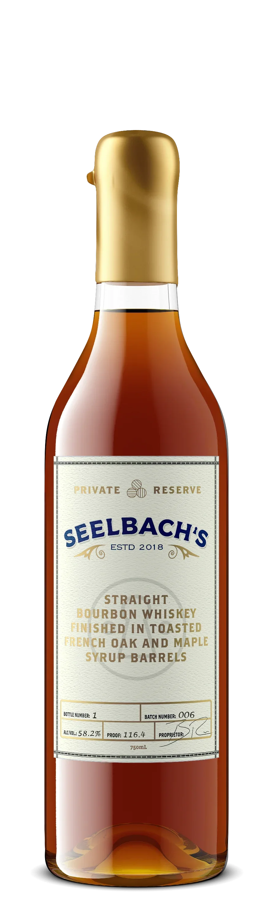 Image of Seelbach's Private Reserve Batch 006 - Toasted French Oak & Maple Finished Bourbon