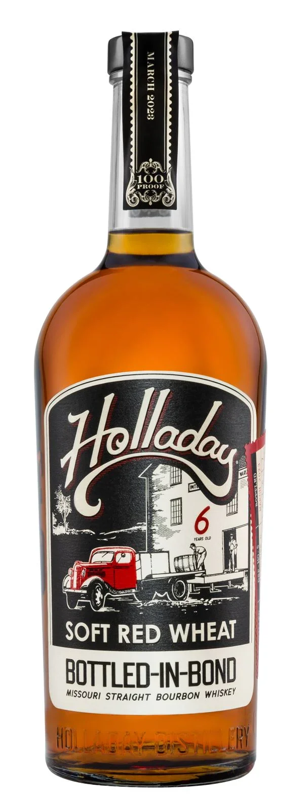 Image of Holladay Soft Red Wheat Bottled In Bond 6 Year Old Straight Bourbon