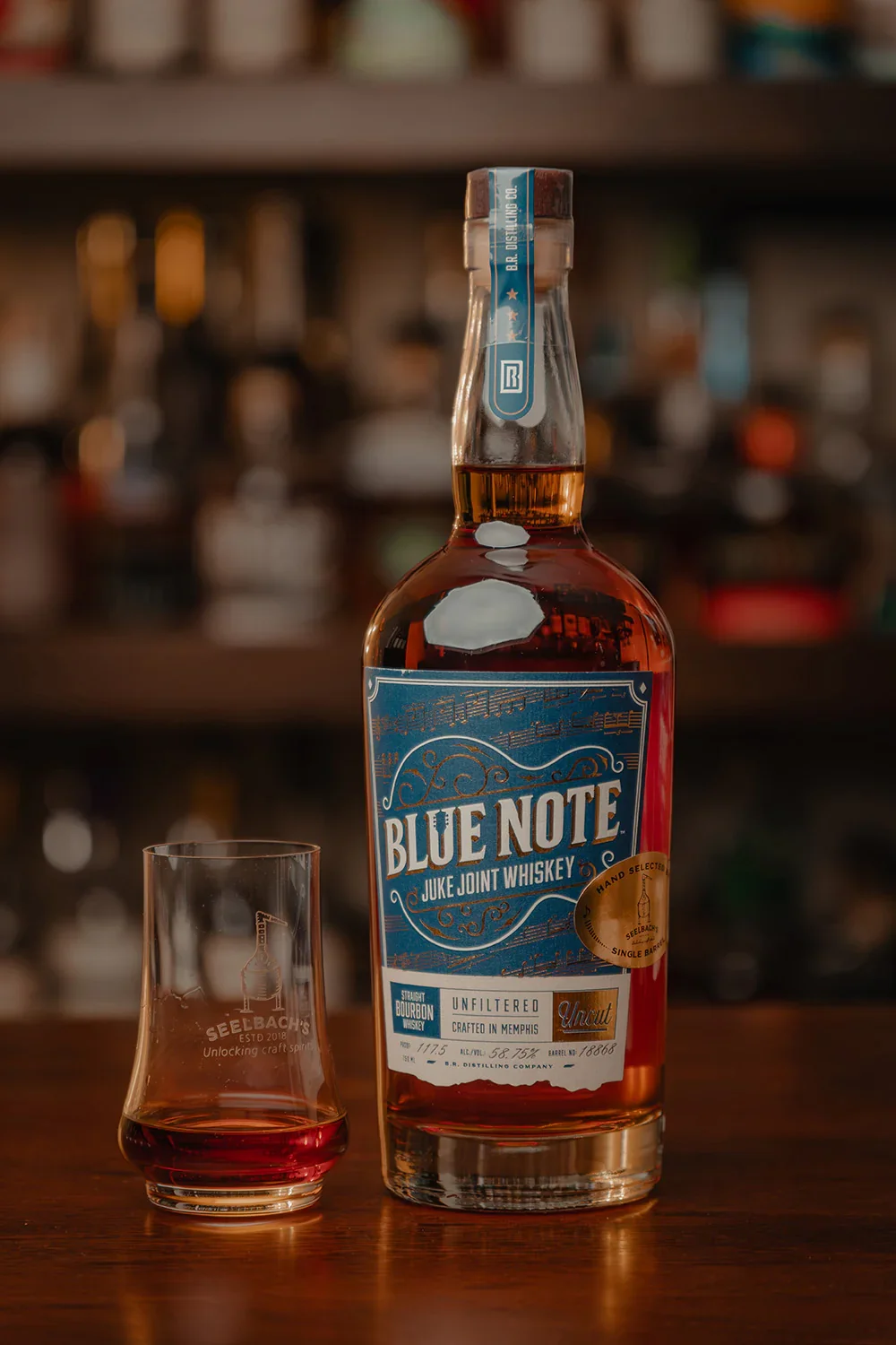 Image of Blue Note Juke Joint Uncut Bourbon Whiskey Barrel #18868 - Easy Like Sunday Morning - 117.5 Proof