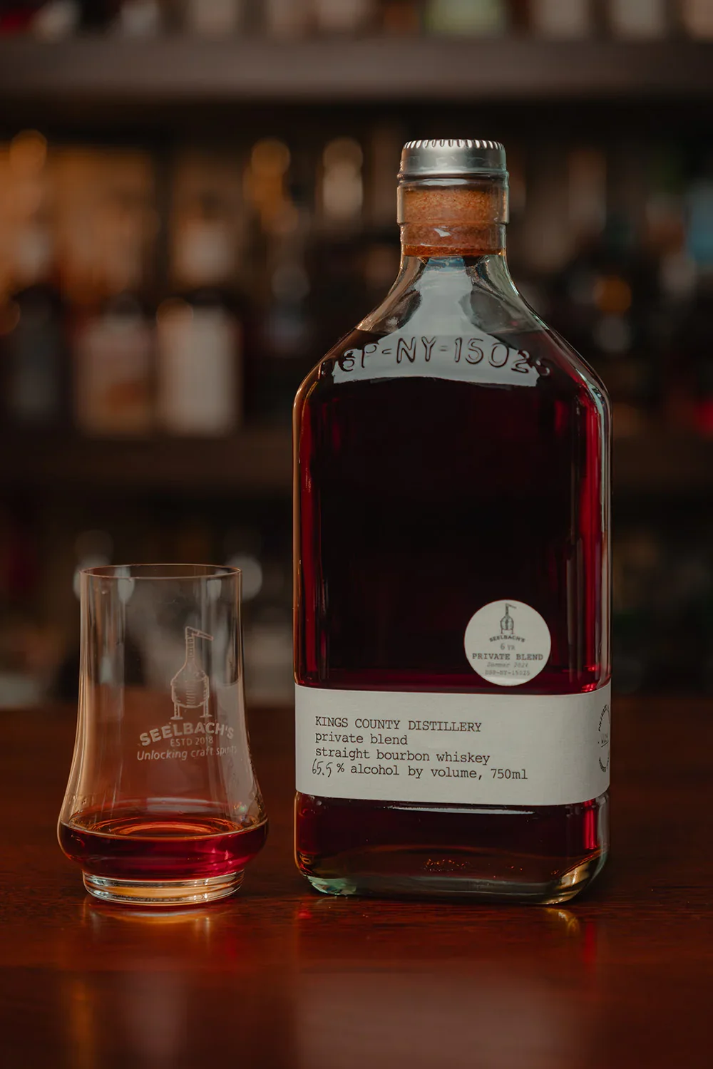 Image of Kings County Distillery Barrel Strength Bourbon 65.5% "Summer 2024" - Selected by Seelbach's