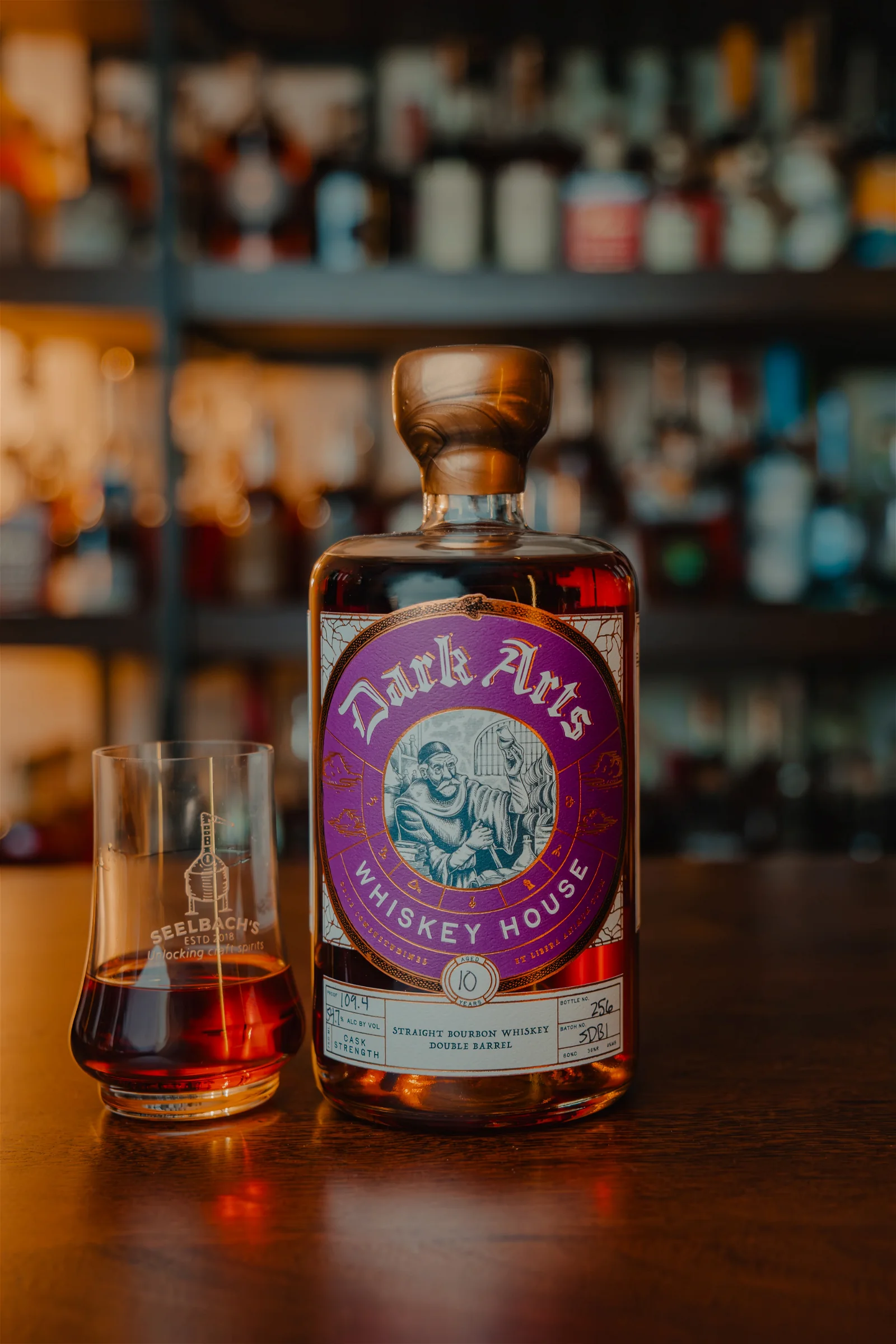 Image of Dark Arts Whiskey House 10-Year Double Barrel 109.4 proof - Selected by Seelbach's