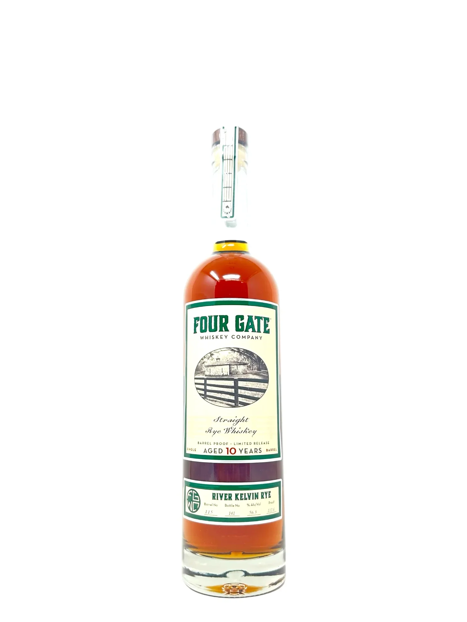 Image of Four Gate Whiskey Co. 10-Year "River Kelvin Rye" Straight Rye Whiskey