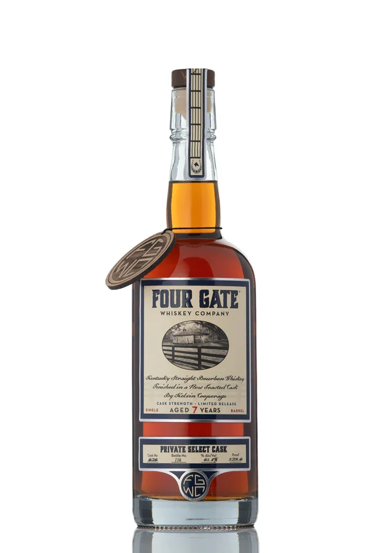 Image of Four Gate Whiskey Co. Single Barrel Kentucky Straight Bourbon Whiskey Finished in a New Toasted Cask #626 - Selected by Seelbach's