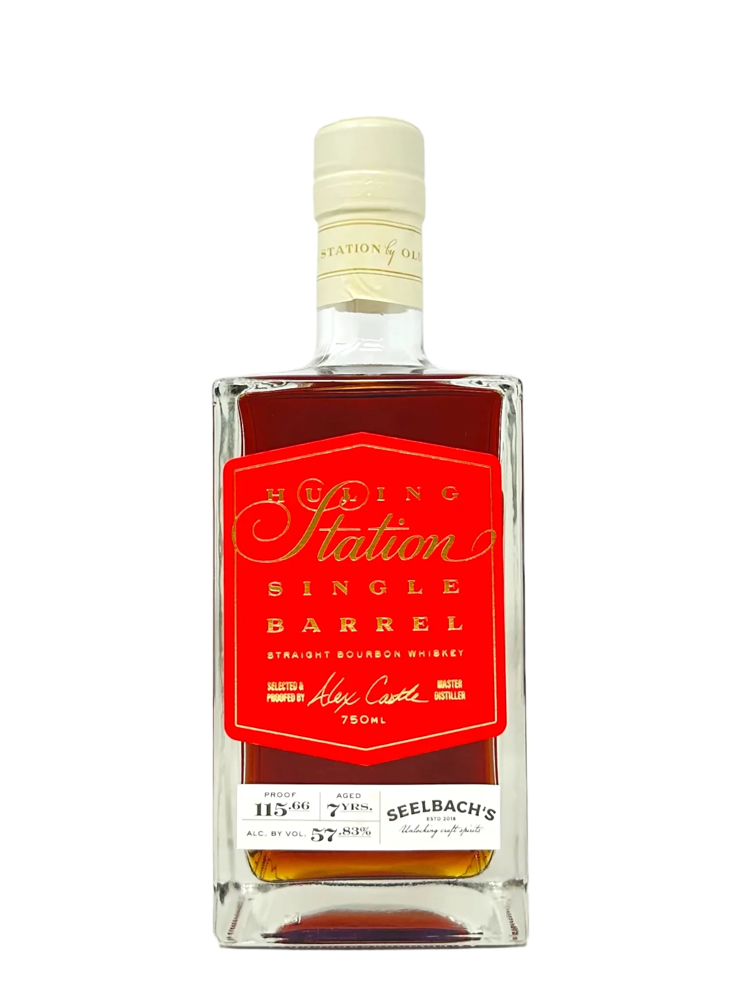 Image of Old Dominick Huling Station Single Barrel Bourbon #1590 115.66 proof - Selected by Seelbach's