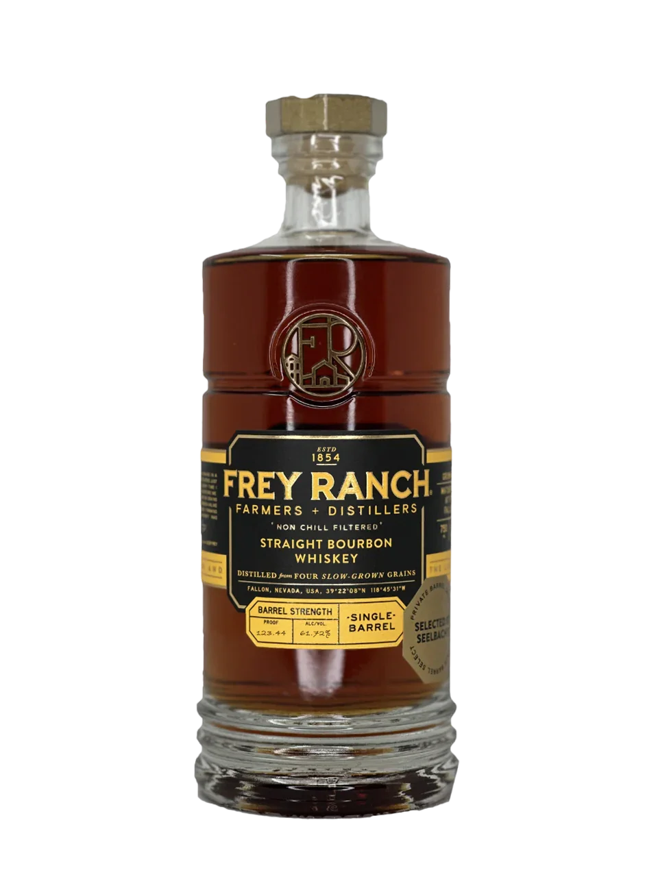 Image of Frey Ranch Single Barrel Bourbon Barrel #1608 - Selected by Seelbach's