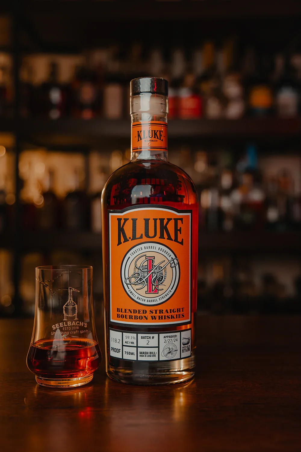 Image of K.LUKE Toasted Barrel Barrel Strength Bourbon Batch 2