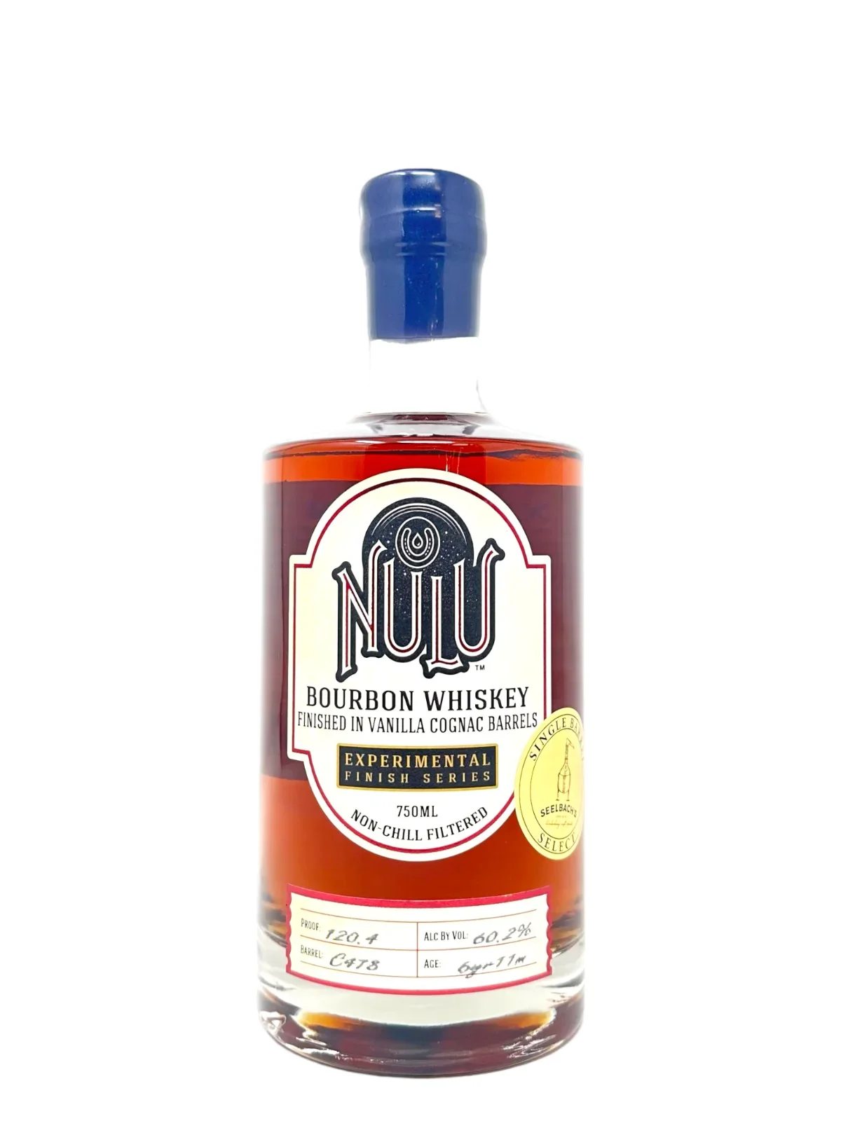 Image of Nulu Vanilla Cognac Finished Bourbon "Barrel C478" 120.4 proof - Selected by Seelbach's