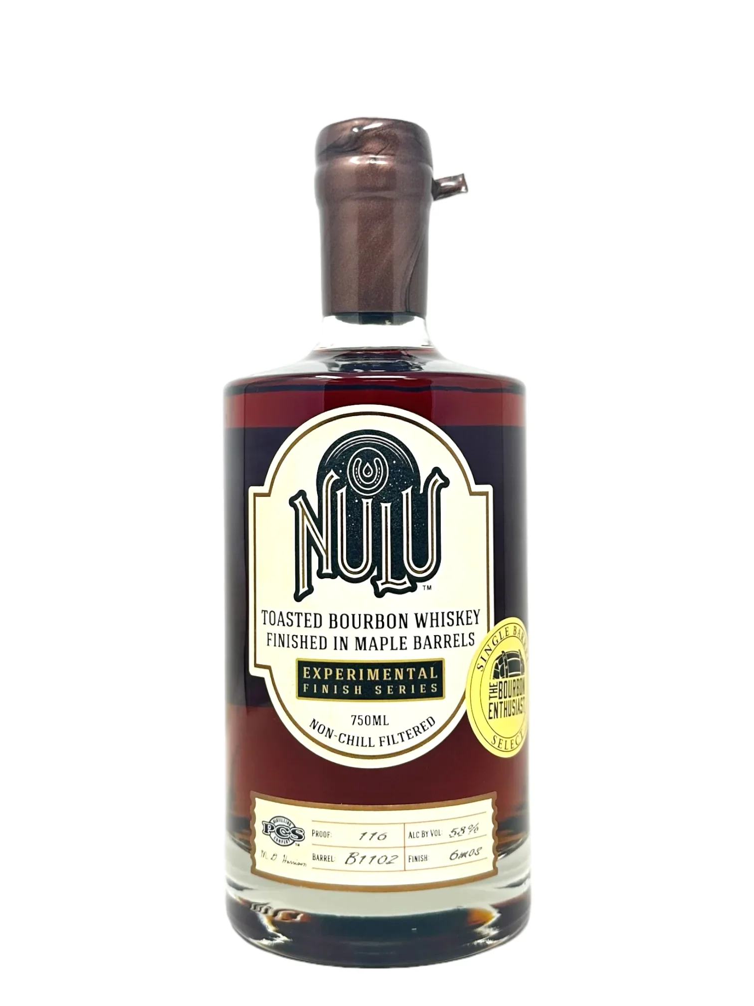 Image of Nulu Toasted Maple Bourbon #B1102 116 proof - Selected by Bourbon Enthusiast