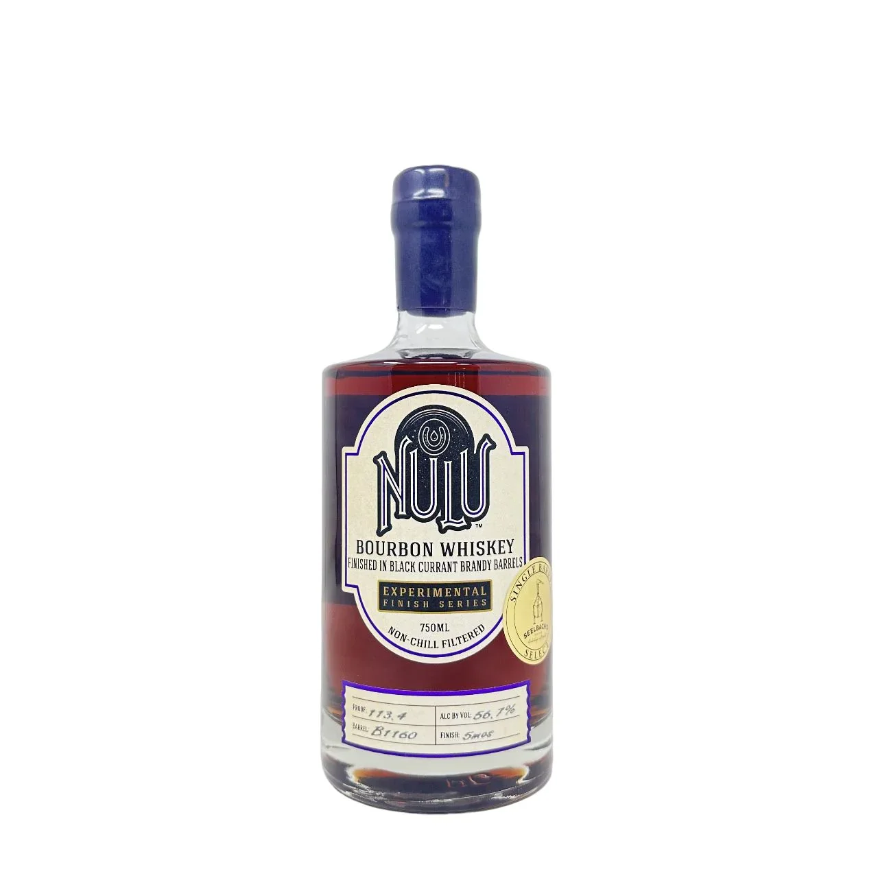 Image of Nulu Black Currant Brandy Finished Bourbon Barrel B1160 113.4 proof - Selected by Seelbach's