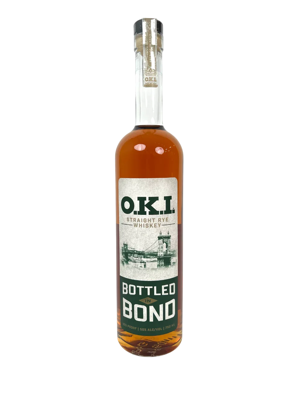 Image of O.K.I Bottled-in-Bond Straight Rye Whiskey