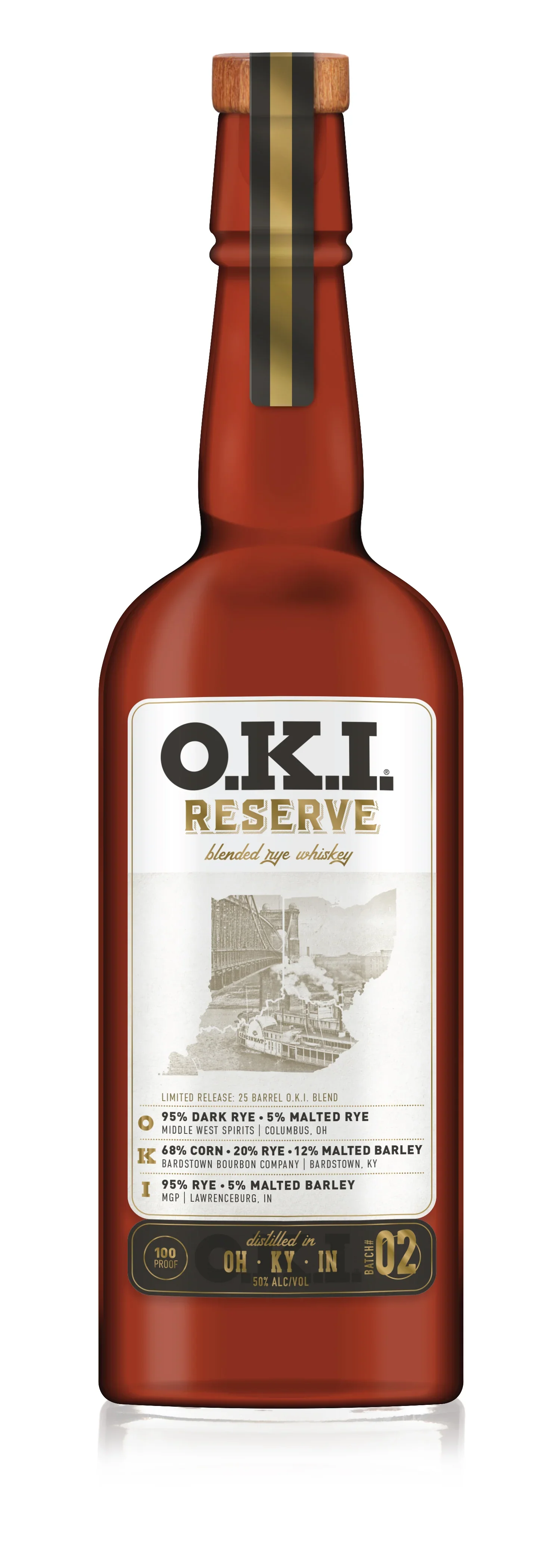 Image of O.K.I. Reserve Blended Rye Whiskey Batch 02