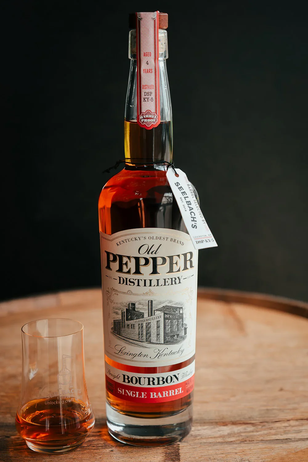 Image of Old Pepper Distillery Single Barrel Bourbon #19-332 - Selected by Seelbach's