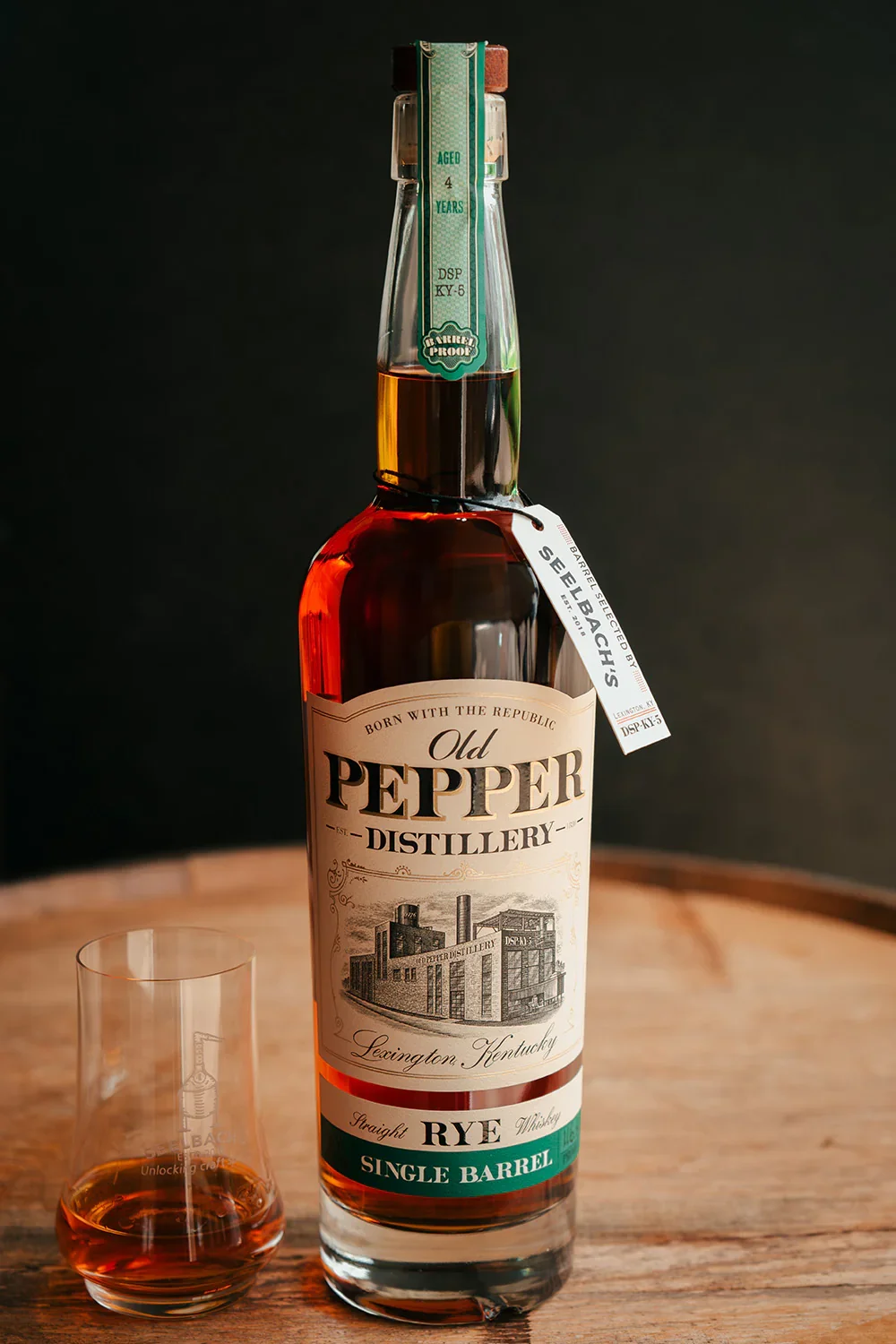 Image of Old Pepper Distillery Single Barrel Rye #19-357 - Selected by Seelbach's