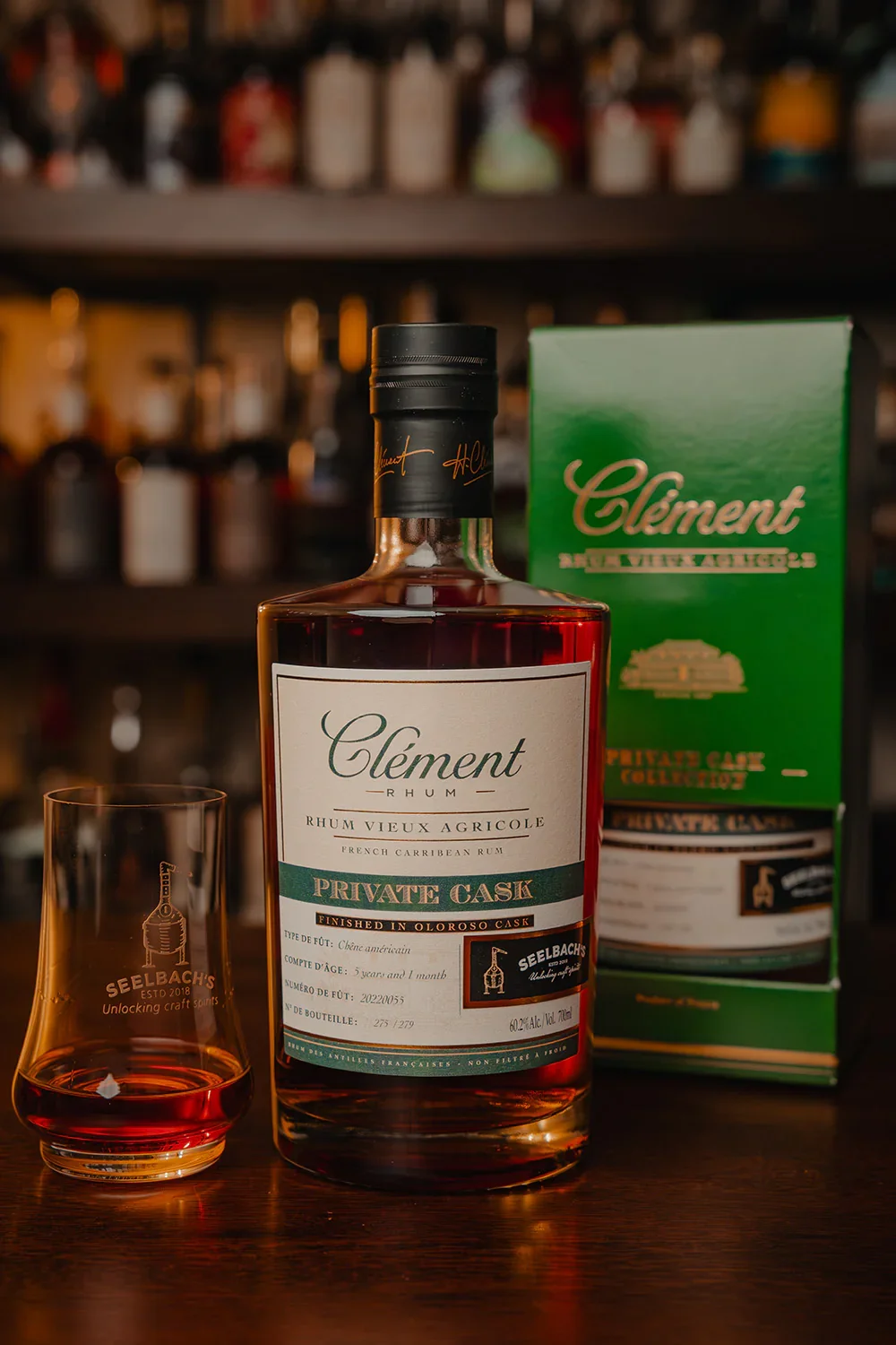 Image of Clement Oloroso Sherry Cask Rum 120.4 Proof - Selected by Seelbach's