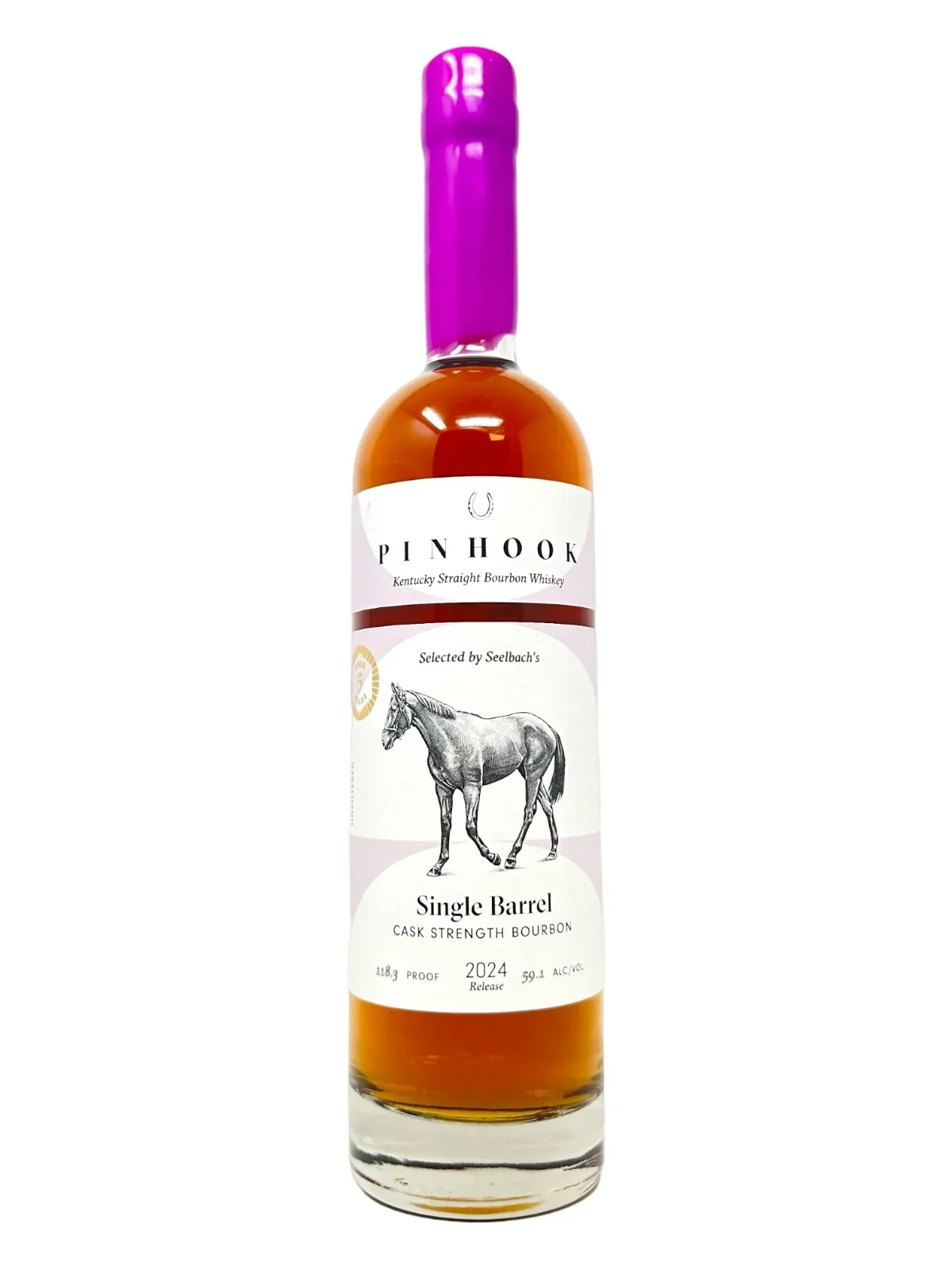 Image of Pinhook 5-Year Cask Strength Single Barrel Bourbon 118.3 proof - Selected by Seelbach's