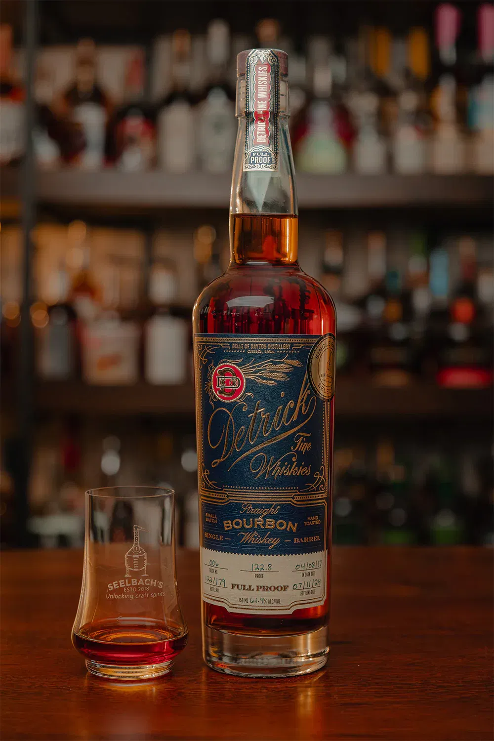 Image of Detrick Single Barrel Straight Bourbon Whiskey Batch 006 Barrel #67 122.8 proof - Selected by Seelbach's