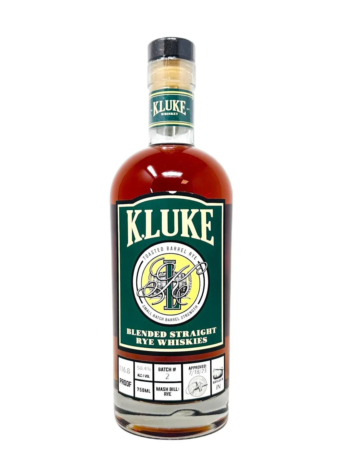 Image of K.LUKE Toasted Barrel Barrel Strength Rye Batch 3