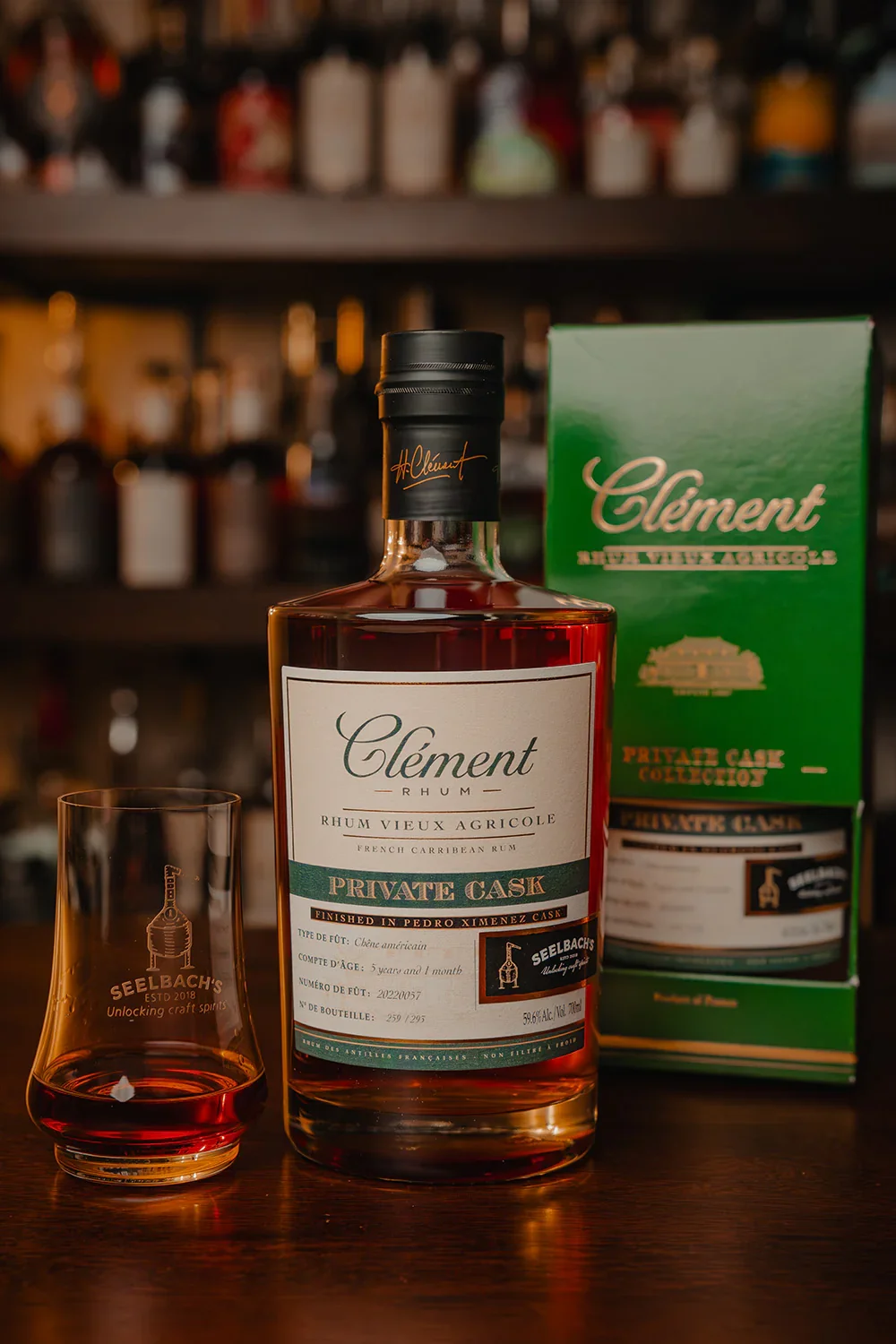 Image of Clement PX Sherry Cask Rum 119.2 Proof - Selected by Seelbach's